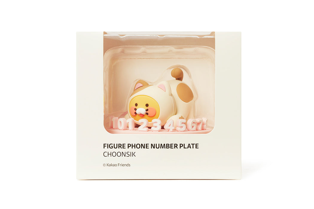 [KAKAO FRIENDS] Figure Phone Number Plate  - Choonsik Cat OFFICIAL MD