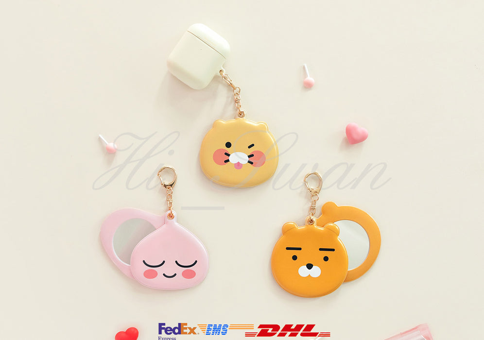 [KAKAO FRIENDS] Mirror Keyring - Choonsik & Ryan & Apeach OFFICIAL MD