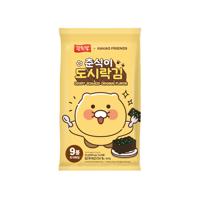 [KAKAO FRIENDS] X KWANG CHEON KIM Choonsik Seasoned Seaweed OFFICIAL MD