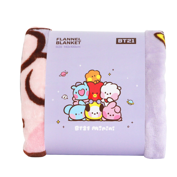 [BT21] - BT21 minini FLANNEL BLANKET OFFICIAL MD