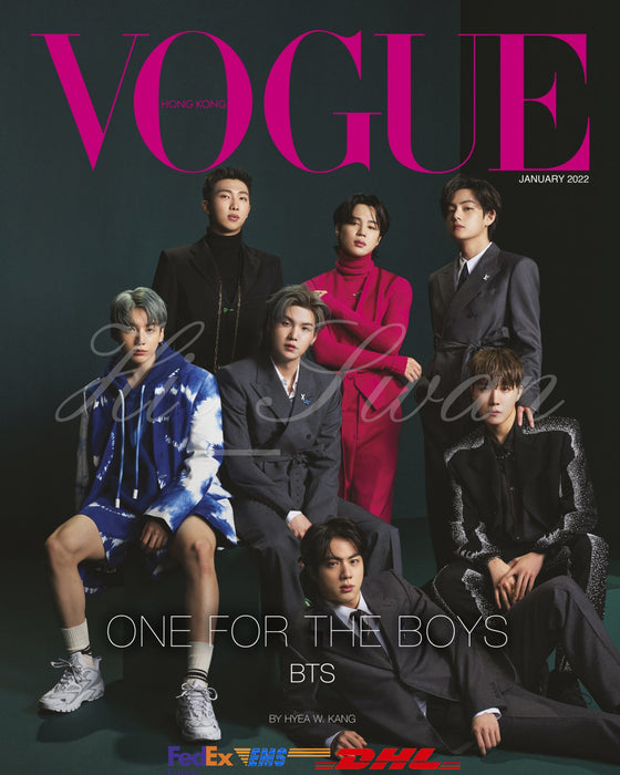 [BTS] - Type A VOGUE HONG KONG Vogue Hong Kong Monthly January 2022 BTS COVER