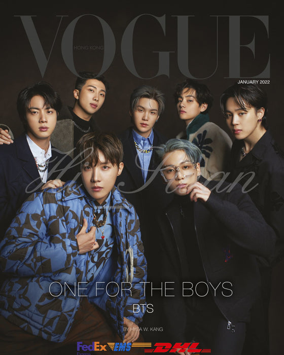[BTS] - Type B VOGUE HONG KONG Vogue Hong Kong Monthly January 2022 BTS COVER