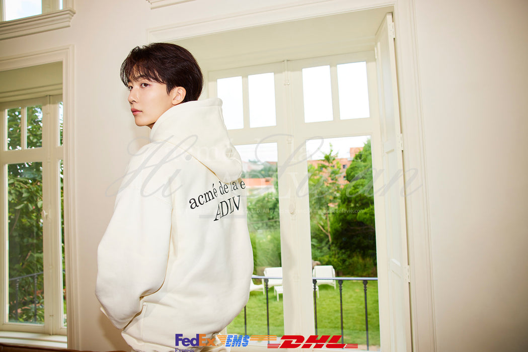 [SEVENTEEN] ADLV X JEONGHAN BASIC LOGO RIVET WARM HOODIE CREAM