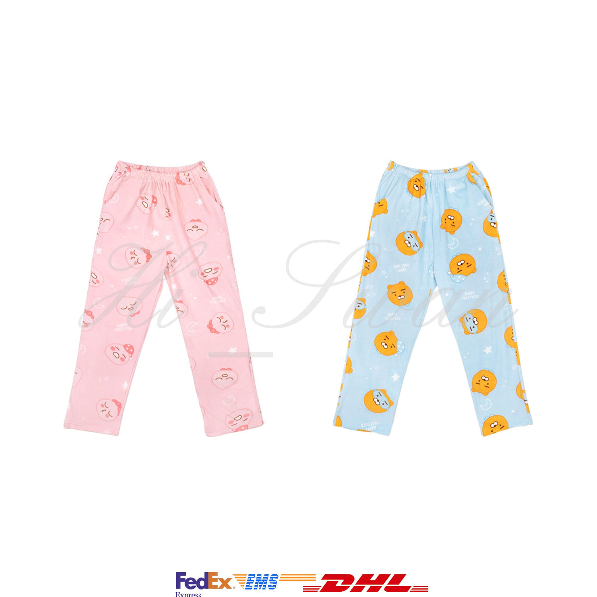 [KAKAO FRIENDS] Happy Together Sleeping Pajama Pants - Apeach & Ryan O ...