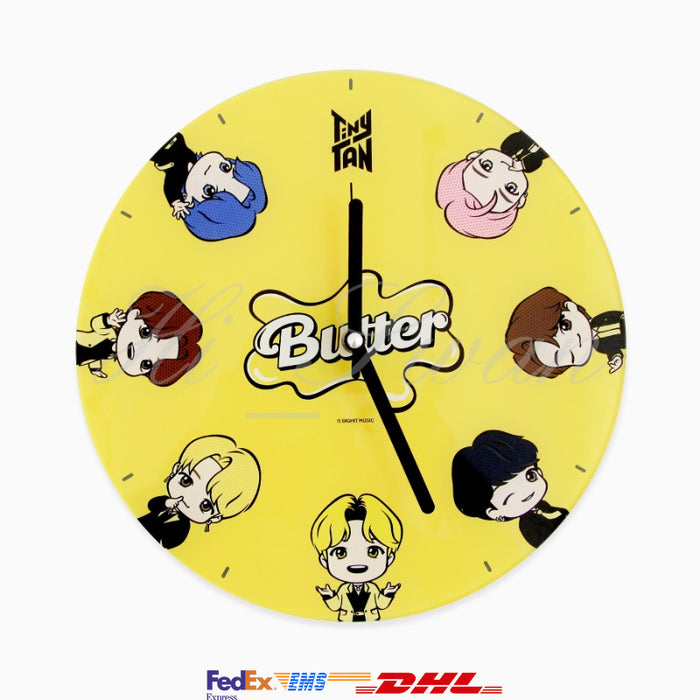 [BTS] - NARA HOME DECO X TinyTAN Butter Acrylic Wall Clock OFFICIAL MD
