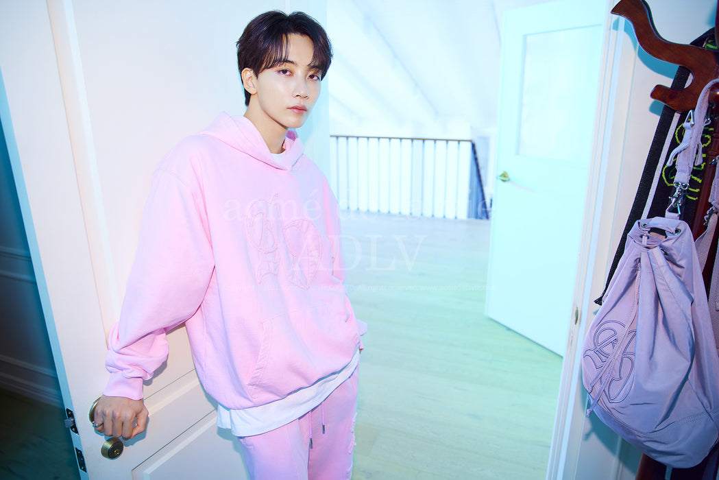 [SEVENTEEN] ADLV X JEONGHAN NEW SYMBOL APPLIQUE PANTS PINK