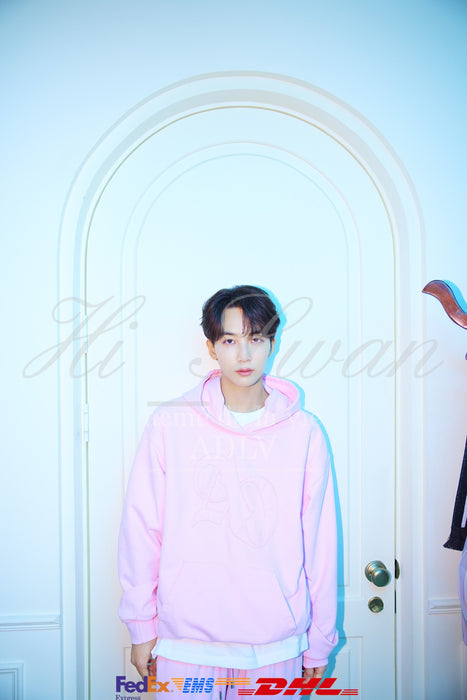 [SEVENTEEN] ADLV X JEONGHAN  NEW SYMBOL APPLIQUE HOODIE PINK