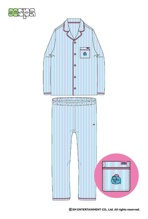 [AESPA] SPAO X AESPA Long Sleeve Pajama SPPPD4TU12 OFFICIAL MD