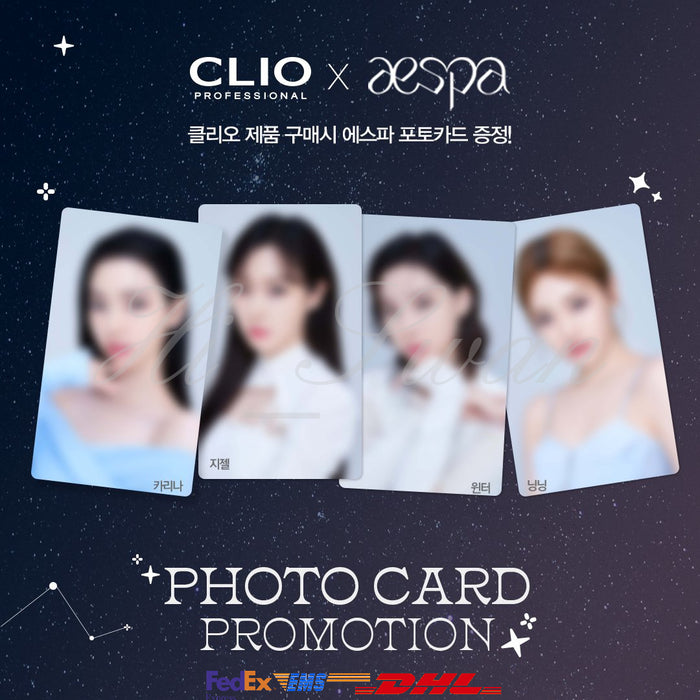 [AESPA] - CLIO X AESPA NEW PHOTO CARD SET OFFICIAL MD