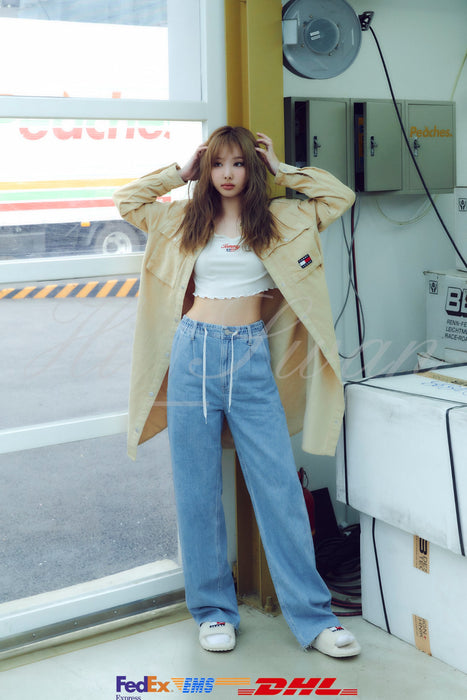 TWICE] - TOMMY JEANS X NAYEON'S PICK WIDE STRAIGHT DENIM PANTS T32C6N –  HISWAN