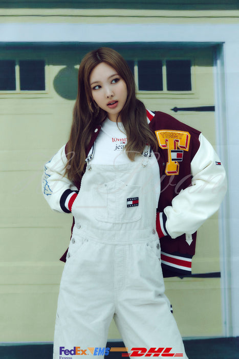 [TWICE] - TOMMY JEANS X NAYEON'S PICK COTTON CORDUROY OVERALL T32C7WPC51TWT1ACE
