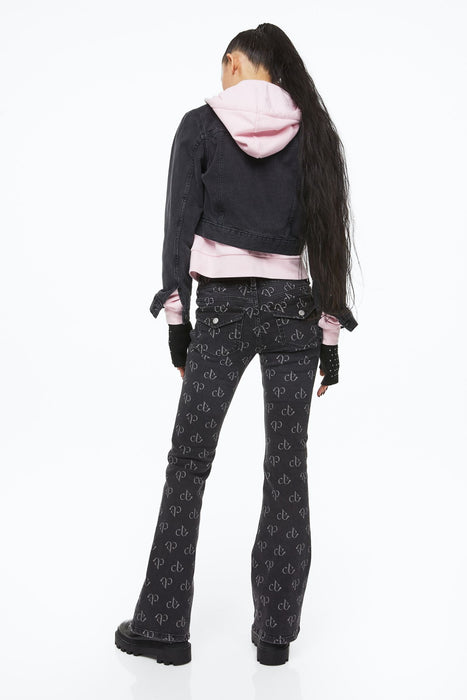 [BLACKPINK] H&M BLACKPINK MERCH Flare Low Rise Jeans 1115566001