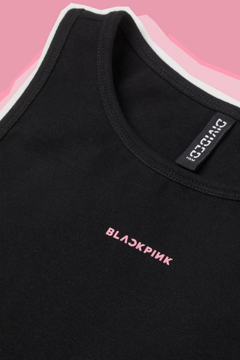 [BLACKPINK] - BLACKPINK X H&M Sleeveless Crop Top BLACK VER OFFICIAL MD