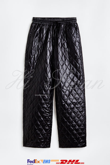 [BLACKPINK] H&M BLACKPINK MERCH Quilted Pants 1117689001