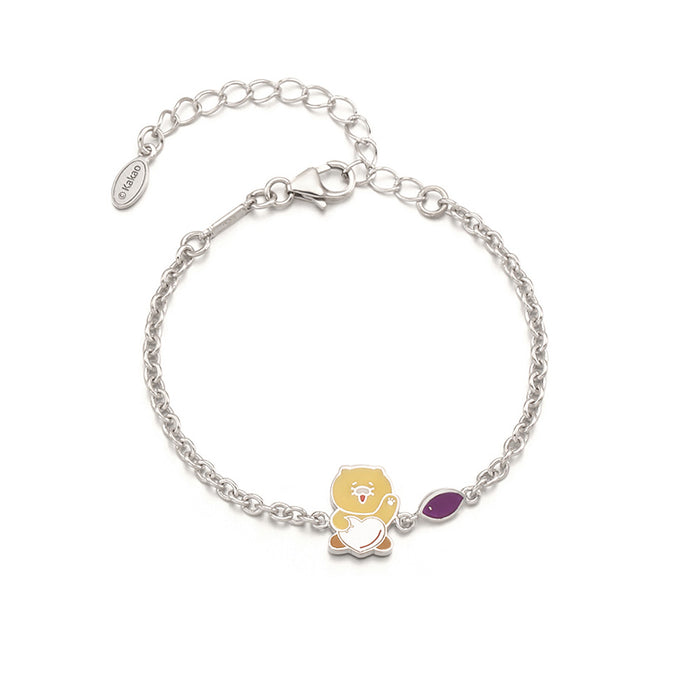 [KAKAO FRIENDS] - Kakao Friends X MINI GOLD Heart Kids Bracelet 15CM OFFICIAL MD