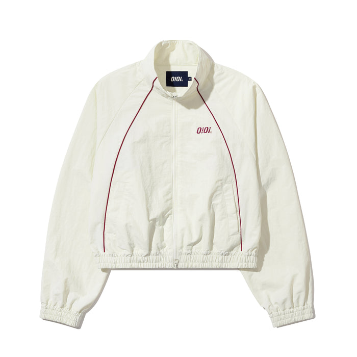 [NEW JEANS] X OIOI  VERTICAL PIPING CROP WIND BREAKER OI1C2SJK21 OFFICIAL MD