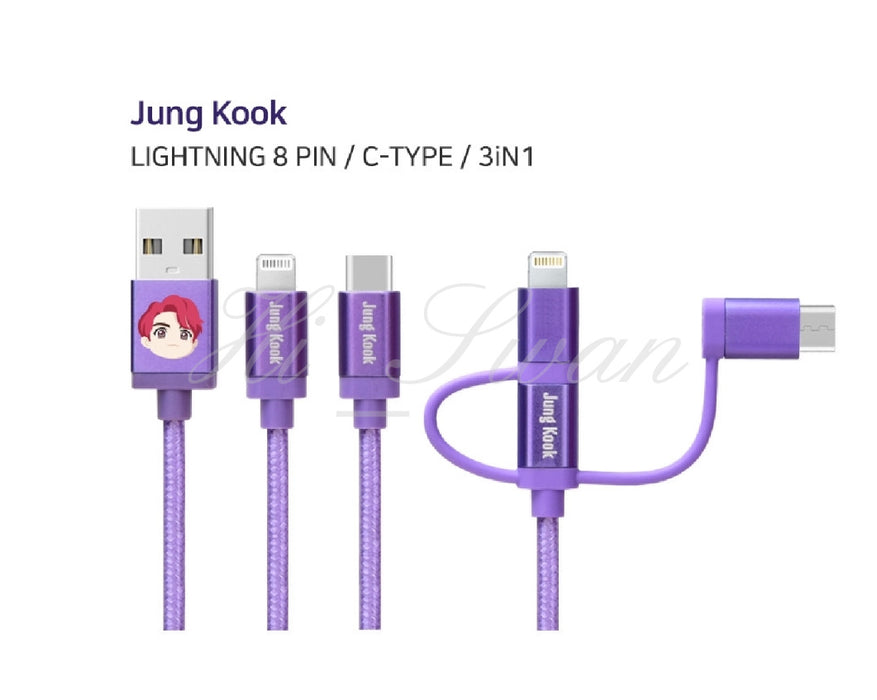 [BTS] - BTS X TINYTAN BTS GOODS CHARACTER USB CABLE Authentic Goods