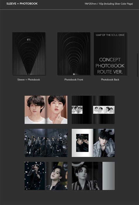 [BTS]-  BTS MAP OF THE SOUL ON:E CONCEPT PHOTOBOOK ROUTE VER. OFFICIAL MD