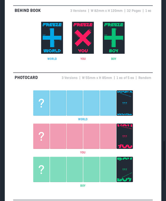 [TXT] - TOMORROW X TOGETHER THE CHAOS CHAPTER: FREEZE SET+ PRE-ORDER GIFT
