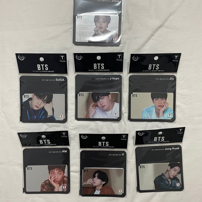 [BTS] - BTS x CU T-Money Official Mirror Card Photocard 2021 Full Member