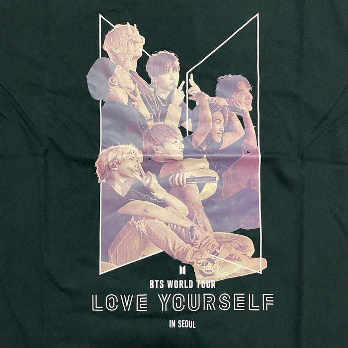 [BTS] -BTS WORLD TOUR LOVE YOURSELF IN SEOUL T-SHIRT BLACK OFFICIAL MD