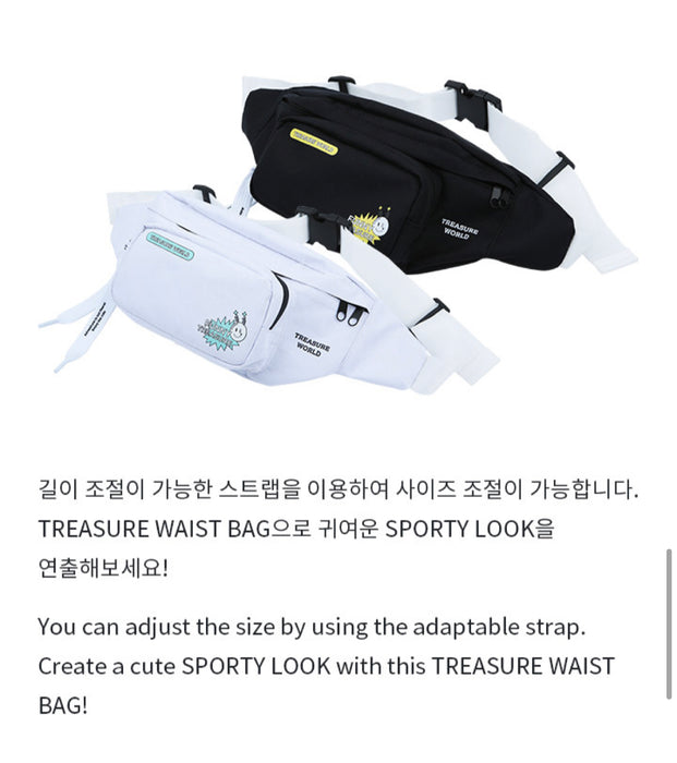 [TREASURE] - TREASURE MERCH WORLD WAIST BAG TYPE1,2 OFFICIAL MD