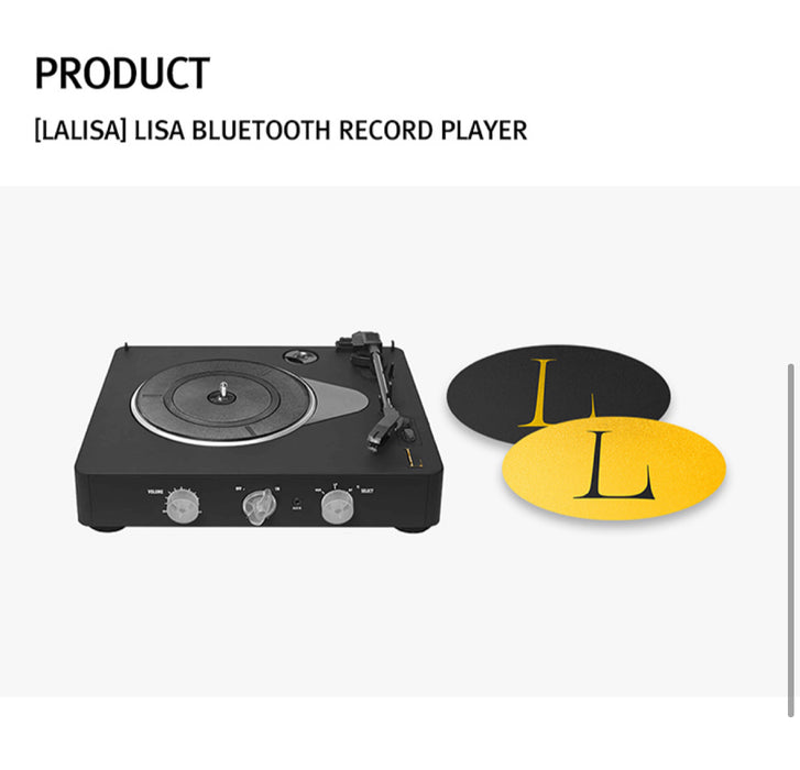 [BLACKPINK] - LALISA BLUETOOTH RECORD PLAYER OFFICIAL MD