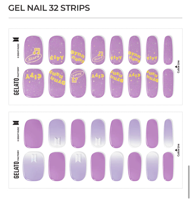 [BTS] - GELATO FACTORY JELLYMIX NAIL 5 TYPES OFFICIAL MD