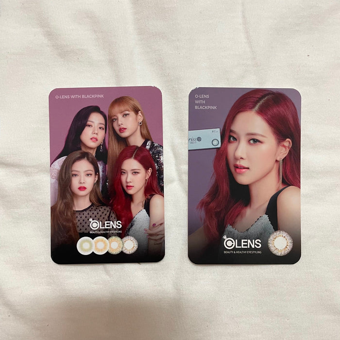 [BLACKPINK] - Black Pink & OLENS Photo Card Set OFFICIAL MD