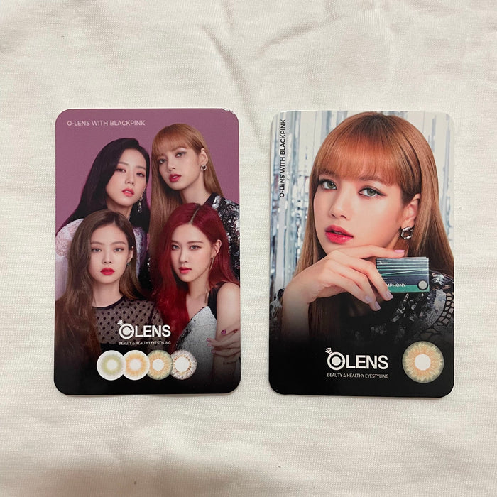 [BLACKPINK] - Black Pink & OLENS Photo Card Set OFFICIAL MD