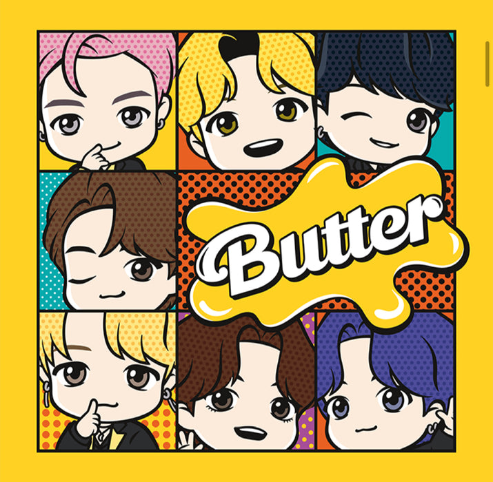 BTS] TinyTAN BUTTER PILLOW COVER OFFICIAL MD – HISWAN