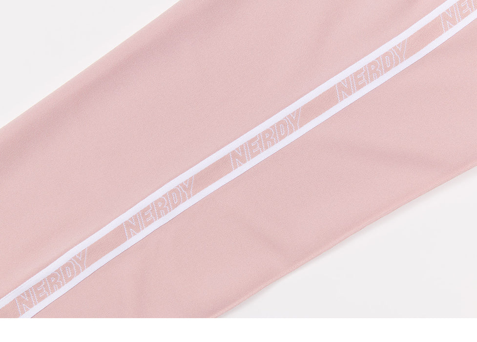 [GIRLS' GENERATION] - TEAYEON 21FW Jacquard Logo Tape Track Set Pink OFFICIAL MD
