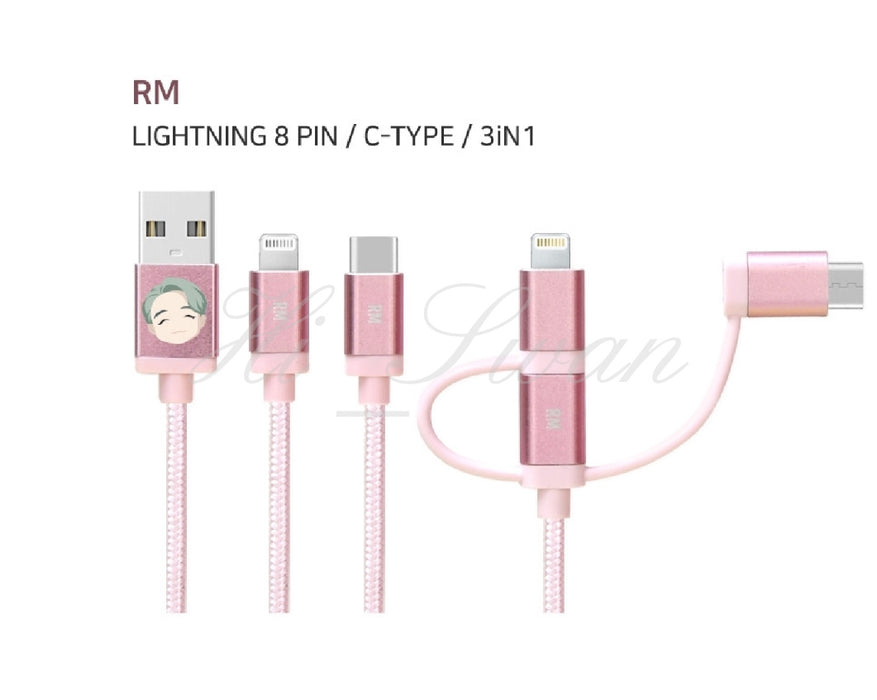 [BTS] - BTS X TINYTAN BTS GOODS CHARACTER USB CABLE Authentic Goods