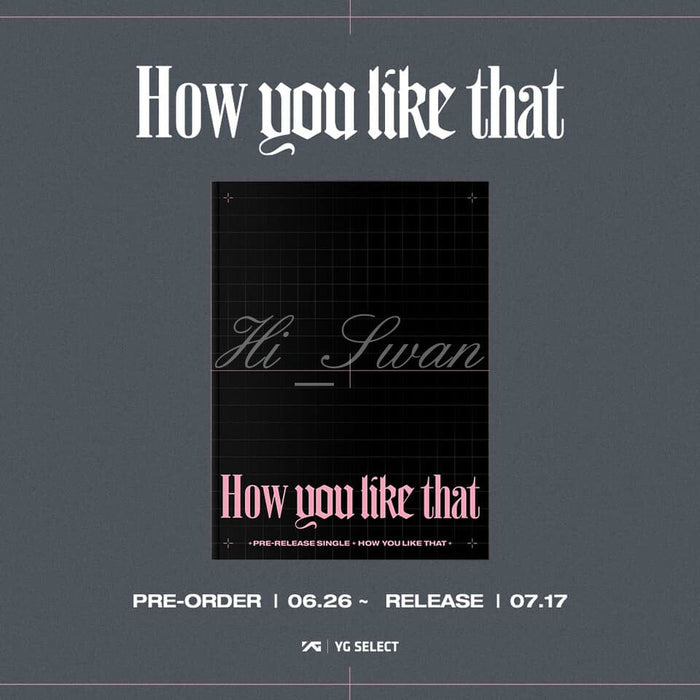 [BLACKPINK] How You Like That Special Edition + SPECIAL GIFT OFFICIAL MD