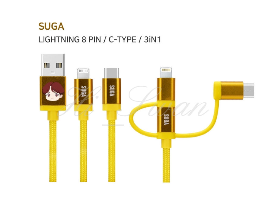 [BTS] - BTS X TINYTAN BTS GOODS CHARACTER USB CABLE Authentic Goods